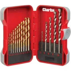 Clarke CHT765 17 Piece Combination Drill Bit Set