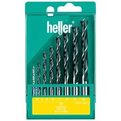 Heller 8 Piece Brad Point Wood Drill Bit Set