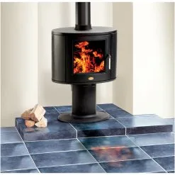 Clarke Dorchester 5kW Eco-Design Ready Cast Iron Wood Burning Pedestal Stove