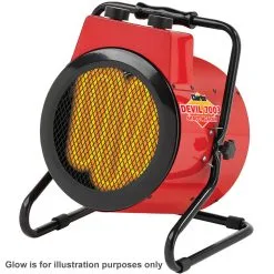 Clarke Devil 7003 3kW Industrial Electric Fan Heater (230V)