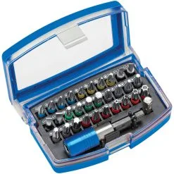 Clarke CHT918 32 Piece Colour Coded Screwdriver Bit Set