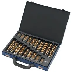 Clarke CHT565 - 170pc Titanium Coated HSS Drill Bit Set