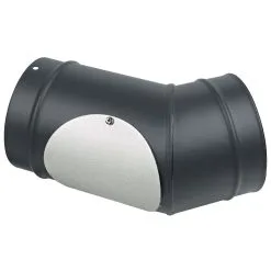 45 Degree Elbow With Door Flue Pipe 6"