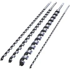 4 Piece 600mm Auger Bit Set