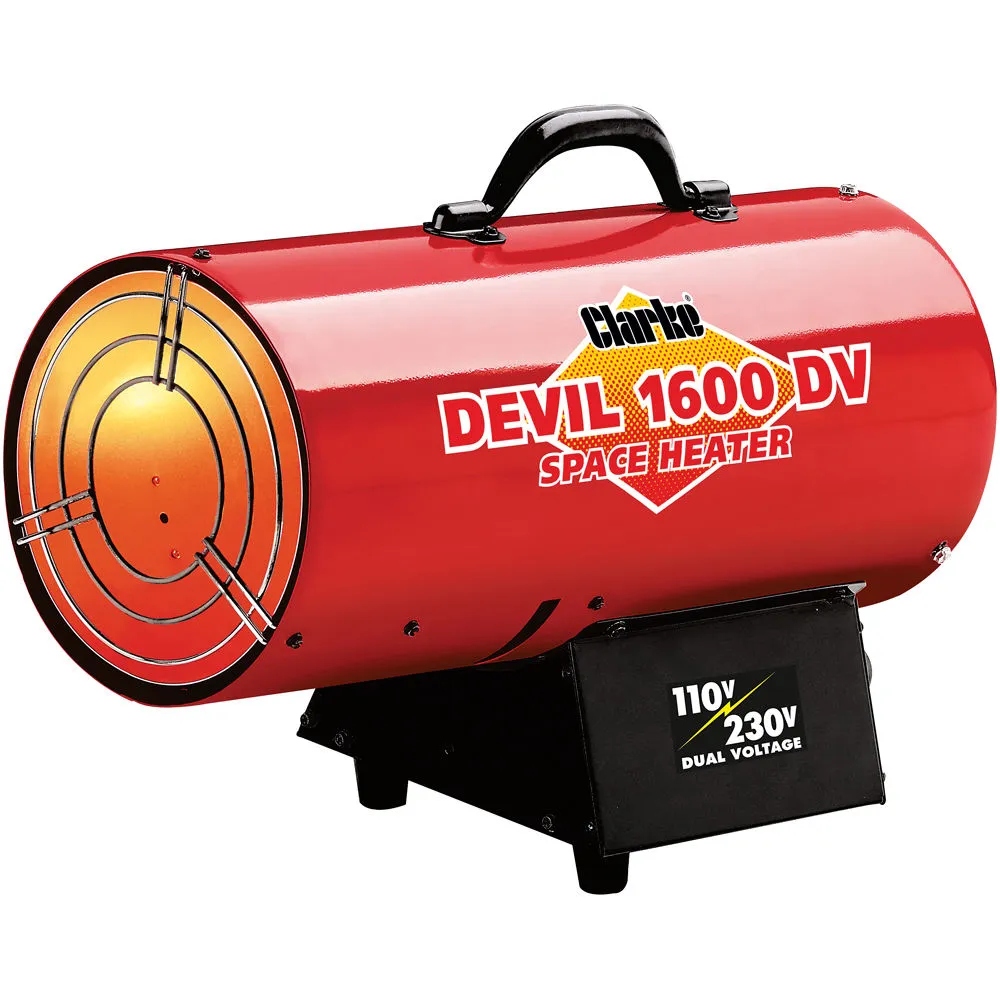 Clarke DEVIL1600DV Dual Voltage 110/230V Gas Heater 3 Clarke DEVIL1600DV Dual Voltage 110/230V Gas Heater