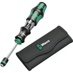 Wera KK20 Kraftform Kompakt Screwdriver & Bit Set 7 Piece SL/PH/PZ