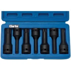 Clarke CIS12/7SB 7 Piece TRX Star Impact Bits