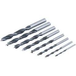 8 Piece 3-10mm Wood Drill Bit Set