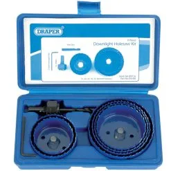 Draper DLHSK 9 Piece Holesaw Kit For Downlights