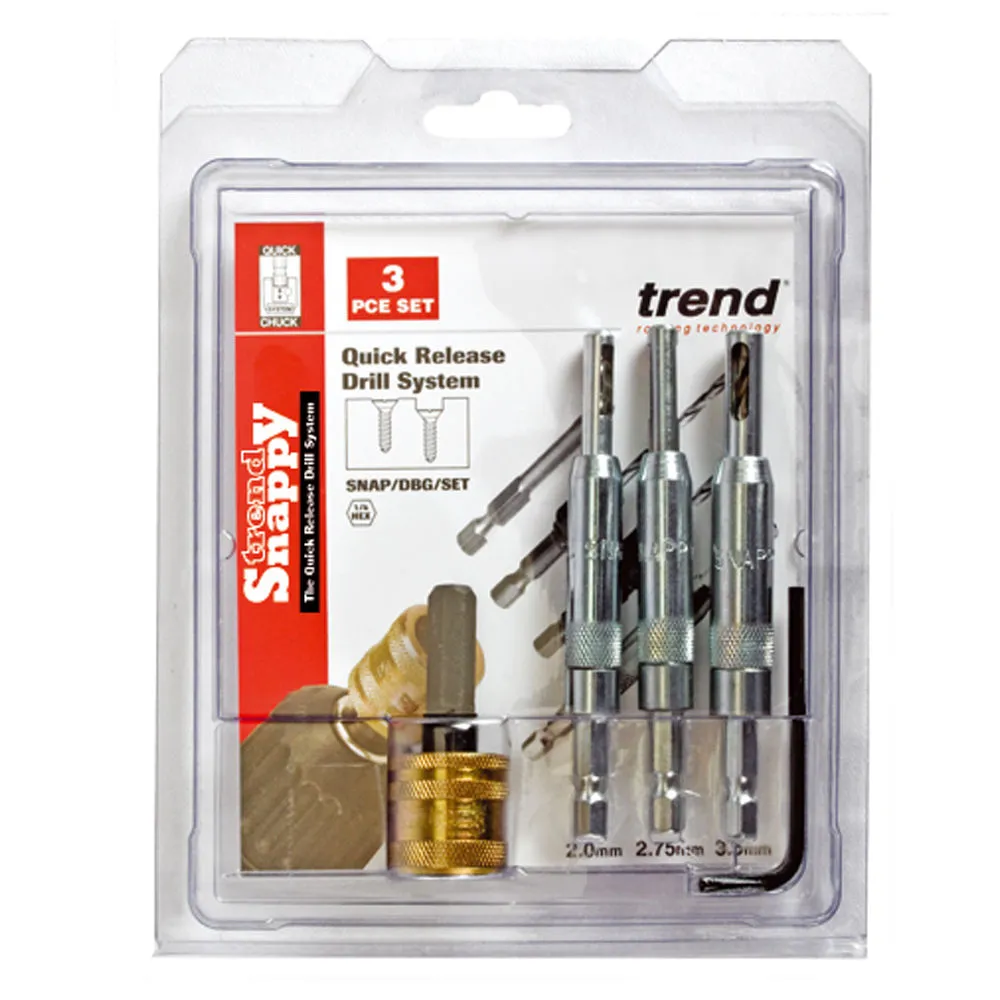 Trend SNAP/DBG/SET Snappy Drill Bit Guide Set 3 Trend SNAP/DBG/SET Snappy Drill Bit Guide Set