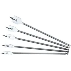 Makita 5pce Flat Wood Bit Set Extra Long