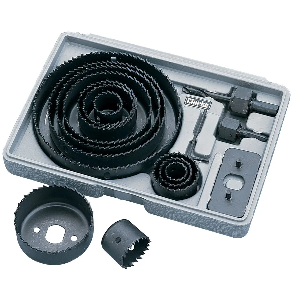 Clarke CHT350 16 Piece Hole Saw Set 3 Clarke CHT350 16 Piece Hole Saw Set