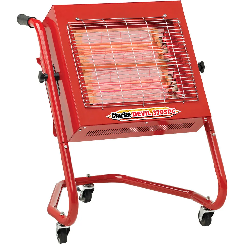 Clarke Devil 370SPC 2.8kW Remote Controlled Quartz Halogen Infrared Heater (230V) 3 Clarke Devil 370SPC 2.8kW Remote Controlled Quartz Halogen Infrared Heater (230V)