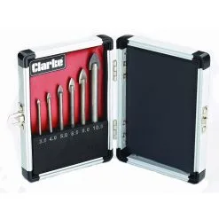 Clarke CHT704 6 Piece Glass Drill Bit Set
