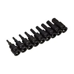 BlueSpot 9 Piece 3/8" Impact Torx Bit Sockets (T20-T60)