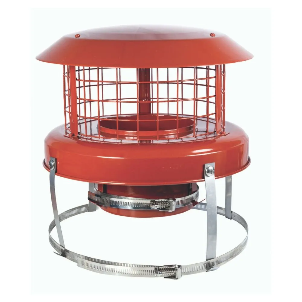 Colt Cowls 6" Terracotta High Top Cowl For Flexible Liner 3 Colt Cowls 6" Terracotta High Top Cowl For Flexible Liner