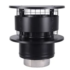 Roccheggiani Black Anti Downdraught Cowl - 2 Sizes