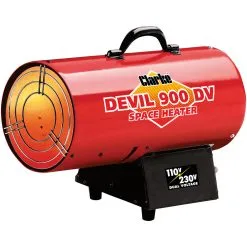 Clarke DEVIL900DV Dual Voltage 110/230V Gas Heater