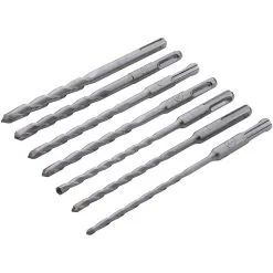 Blue Spot 7 Piece 160mm SDS Plus Drill Bit Set (5-12mm)