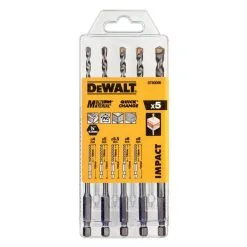 DeWalt DT60099-QZ 5 Piece Extreme Impact Masonry Drill Bit Set