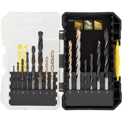 Stanley 14 PC Masonry/Metal/Wood Drill Bit Set