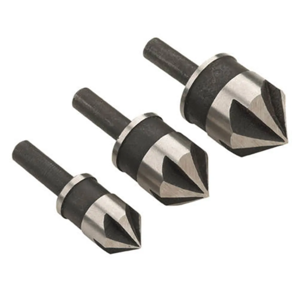 Clarke CHT531 - 3pce Countersink Flute Set 3 Clarke CHT531 - 3pce Countersink Flute Set