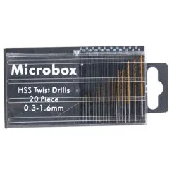 Microbox 20 Piece Micro HSS Twist Drill Set