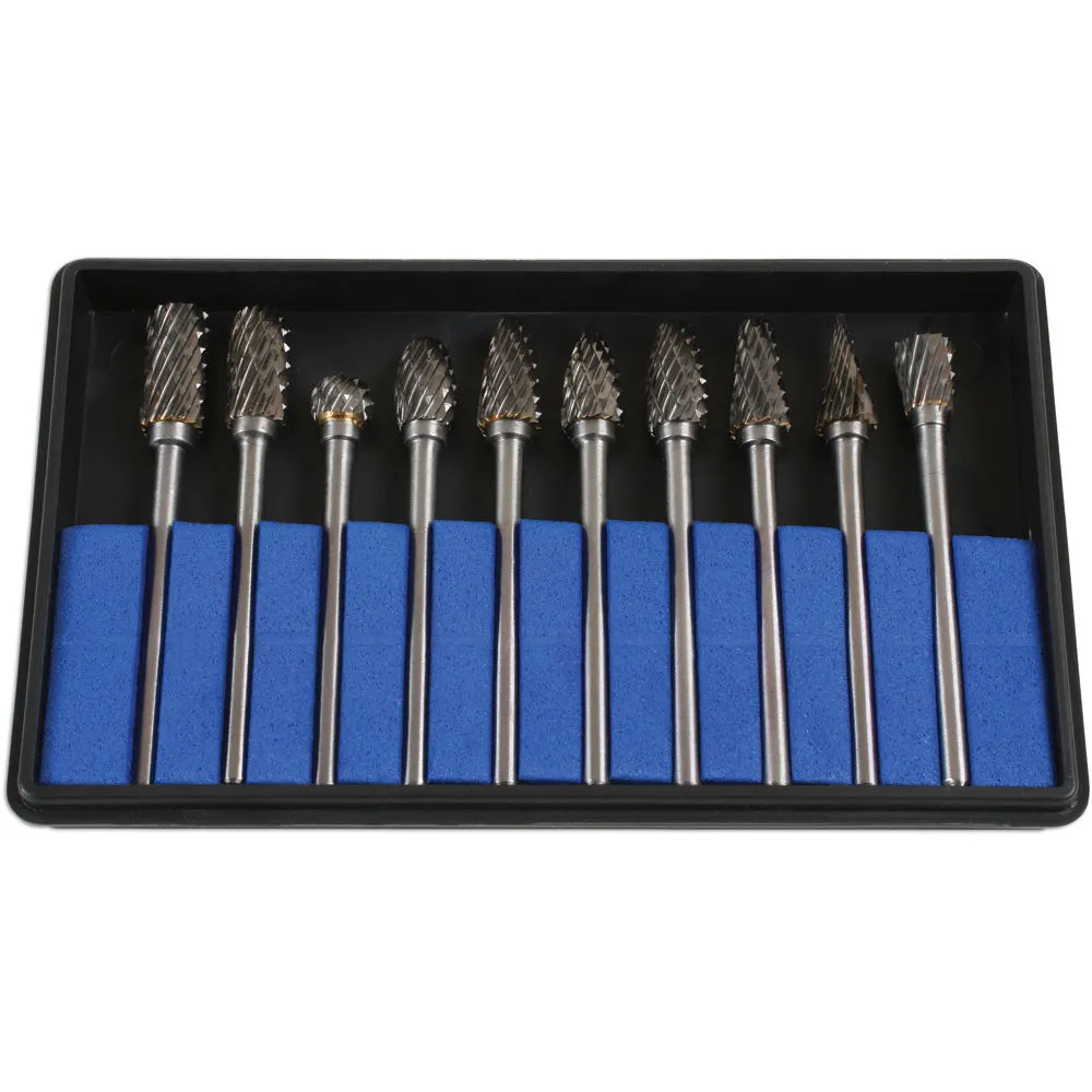 Laser 6889 10 Piece Tungsten Carbide Burr Set 4 Laser 6889 10 Piece Tungsten Carbide Burr Set - Image 2