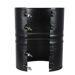 Roccheggiani Black Structural Twin Wall Flue Locking Band - 2 Sizes