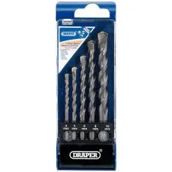 Draper DS5MSB 5 Piece Masonry Drill Bit Set