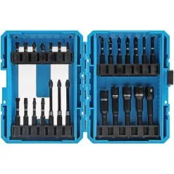 Blue Spot 26 Piece Impact Screwdriver And Nut Driver Bits