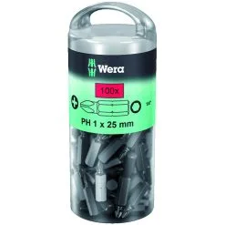 Wera 850/1Z Bit Ph1/25 Extra Tough Pack Of 100