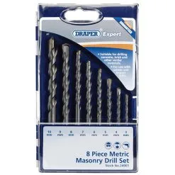 Draper DS8MSA Expert 8 Piece Masonry Drill Bit Set