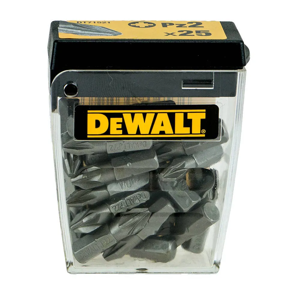 Dewalt DT71521-QZ 25 X Pozi No.2 Driver Bits 3 Dewalt DT71521-QZ 25 X Pozi No.2 Driver Bits