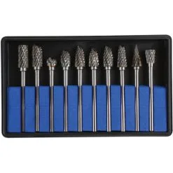 Laser 6889 10 Piece Tungsten Carbide Burr Set