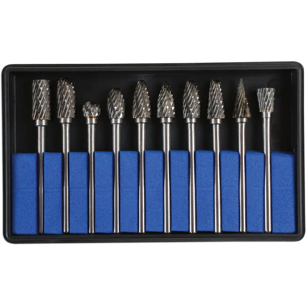 Laser 6889 10 Piece Tungsten Carbide Burr Set 3 Laser 6889 10 Piece Tungsten Carbide Burr Set