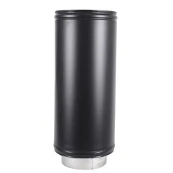 Roccheggiani Black Straight Pipe 450mm - 2 Sizes